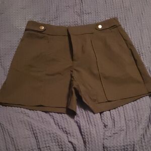 Maurices Pleated Black Dress Shorts